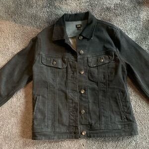 LEE Black Denim Jean Jacket Medium